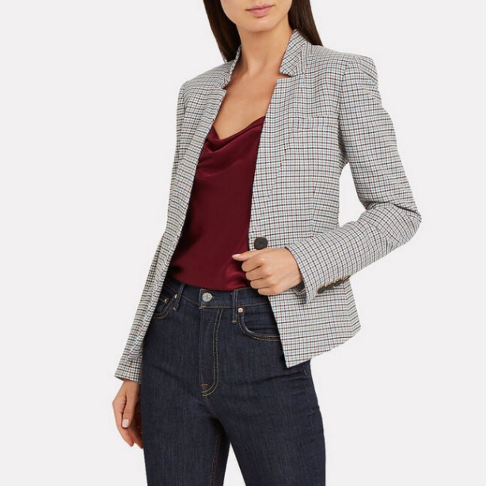 NWOT Veronica Beard Farley Houndstooth Dickey Blazer sz 6